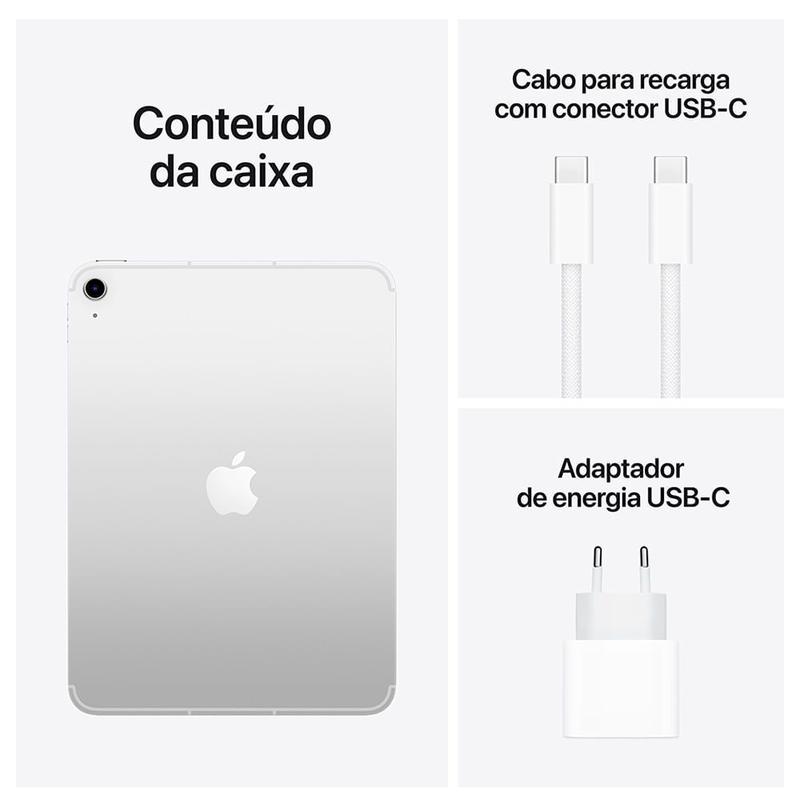 Apple iPad 11ª geração, Chip A16 (Wi-Fi + Cellular, 128GB